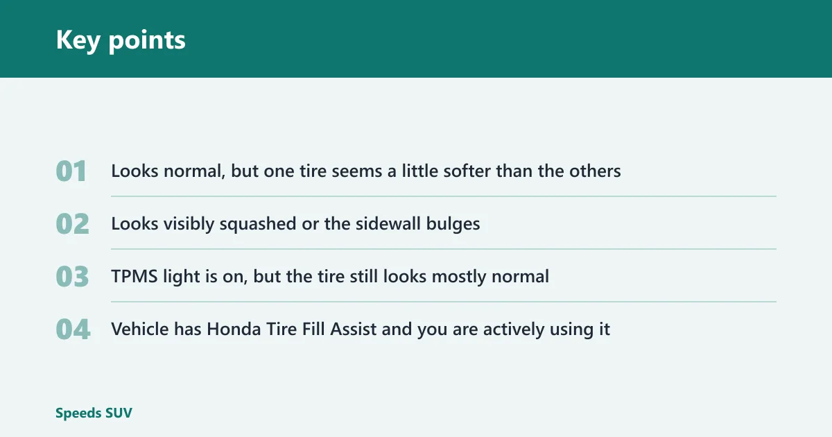 Key points: When to stop and inspect